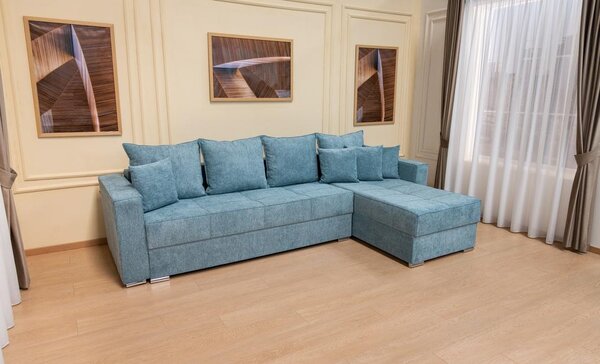 Colțar Extensibil Claudia Mare XXL Bonell Albastru Deschis - Aragon 75 Interschimbabil