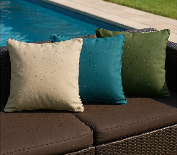 Set 2 buc perne de exterior CALINO 45x45 cm, maro-portocaliu
