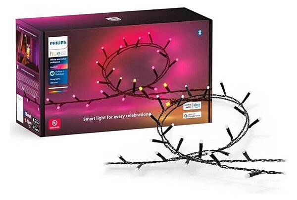 Instalație LED RGBW dimabilă de exterior de Crăciun Philips HUE WACA 250xLED 24,4 m IP54