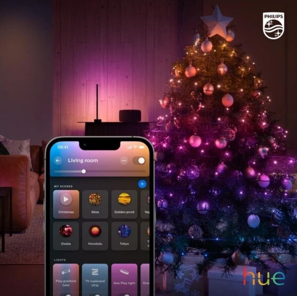 Instalație LED RGBW dimabilă de exterior de Crăciun Philips HUE WACA 250xLED 24,4 m IP54