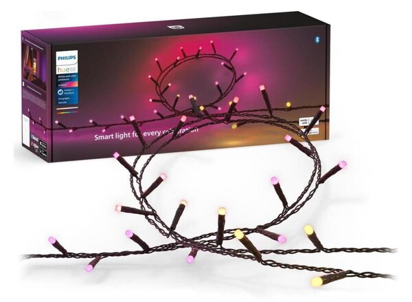Instalație LED RGBW dimabilă de exterior de Crăciun HUE WACA 500xLED 44,4 m IP54