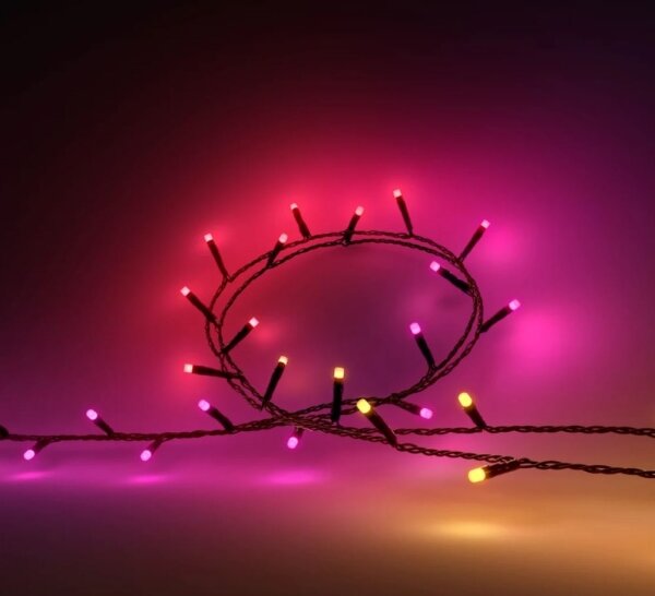 Instalație LED RGBW dimabilă de exterior de Crăciun Philips HUE WACA 250xLED 24,4 m IP54