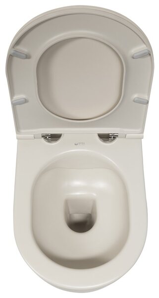 Isvea Isvea, Vas de toaletă suspendat INFINITY, Fără ramă, 36,5x53cm, Ivory, 10NF02005-2K