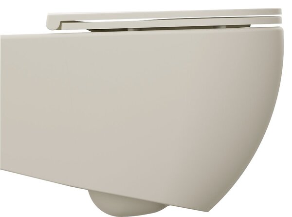 Isvea Isvea, Vas de toaletă suspendat INFINITY, Fără ramă, 36,5x53cm, Ivory, 10NF02005-2K