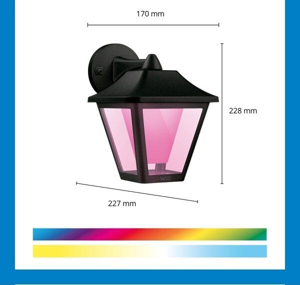 Aplică LED RGBW dimabilă de exterior WiZ LED/9,5W/230V IP44 Wi-Fi