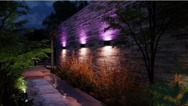 Aplică LED RGBW dimabilă de exterior Philips Hue DYMERA 2xLED/10,2W/230V IP44