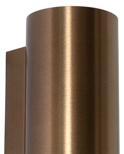 Aplică modernă bronz închis rotundă cu 2 lumini - Sandy