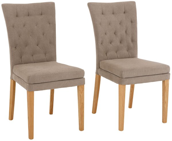 Set 2 scaune Colorado maro/stejar 46/59/95 cm