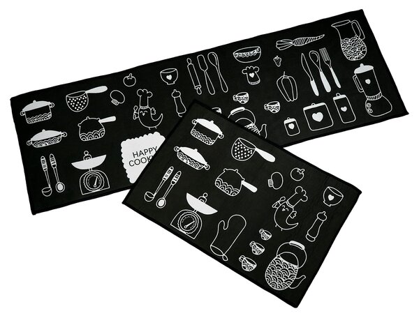 ​Set 2 covoare de bucatarie, Retro Kitchen