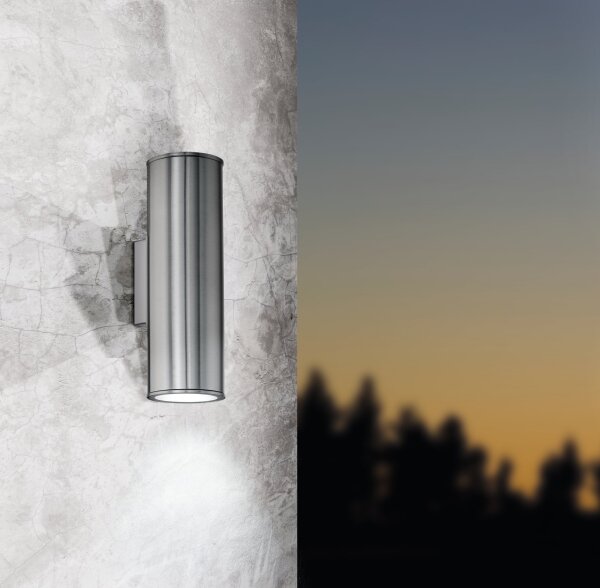Aplică LED RGBW dimabilă de exterior Eglo 33582 RIGA 2xGU10/5W/230V IP44