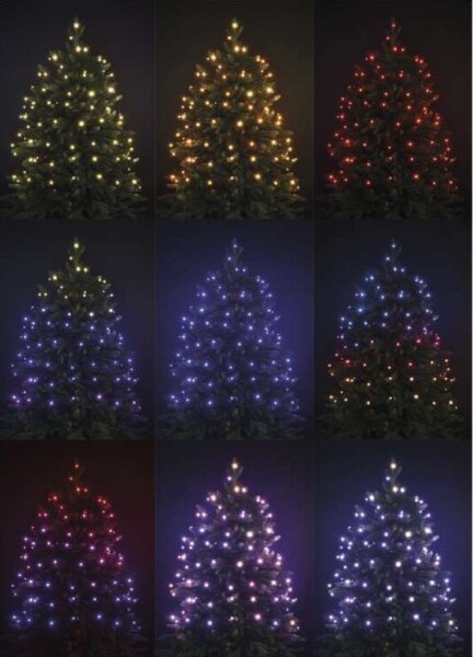Instalație LED RGB de Crăciun de exterior 120xLED/72 de moduri 15m IP44 + telecomandă