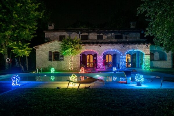 Twinkly TWS250SPP-BEU - Ghirlandă LED RGB pentru exterior 250xLED 23,5 m IP44 Wi-Fi