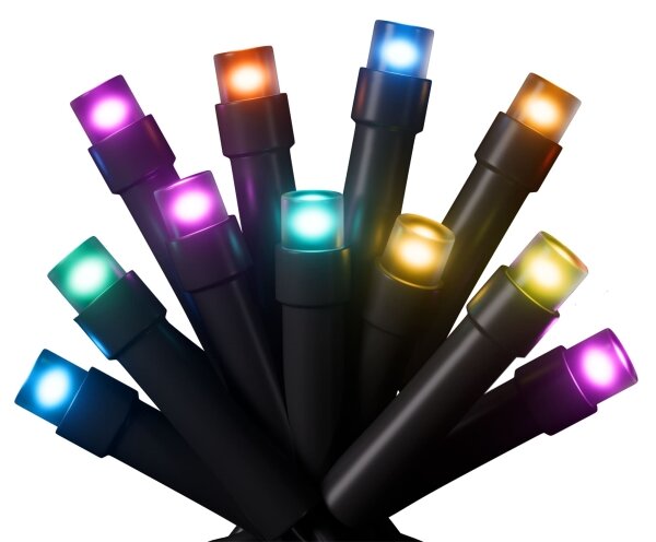 NanoleafN7102K02-25HSL-LEDRGBW Ghirlandă luminoasă de Crăciun 300xLED 2x12m 2700-6500K Wi-Fi IP67