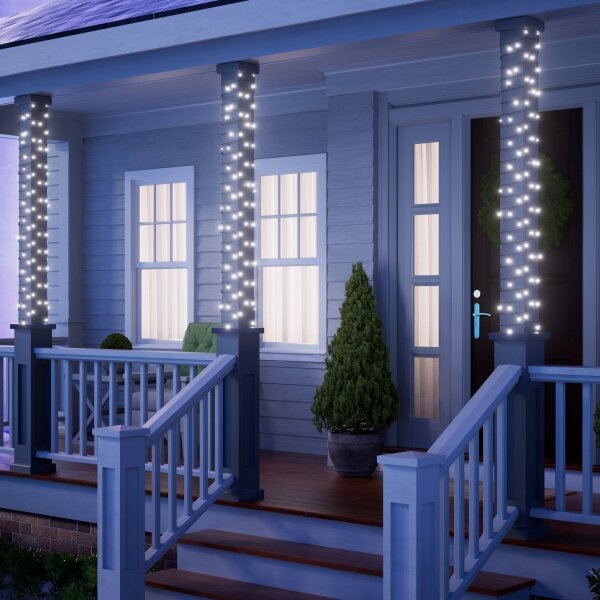 NanoleafN7102K02-25HSL-LEDRGBW Ghirlandă luminoasă de Crăciun 300xLED 2x12m 2700-6500K Wi-Fi IP67