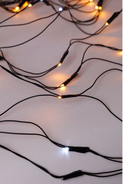Perdea LED de exterior NET 240xLED/7,2W/230V 1,5x2 m IP44 alb cald