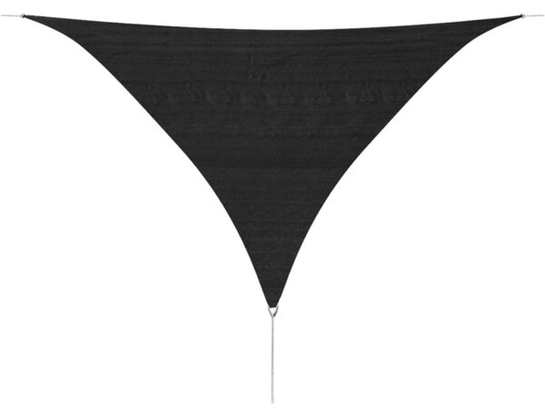 Pânză parasolar din HDPE triunghiulară 3,6x3,6x3,6 m, antracit