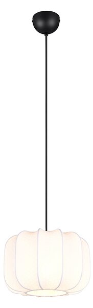Lampă suspendată Japandi neagră cu alb 25cm - Madleine