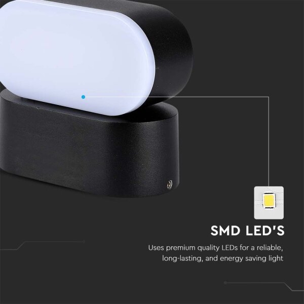 Aplică LED flexibilă de exterior LED/5W/230V 4000K IP65 negru