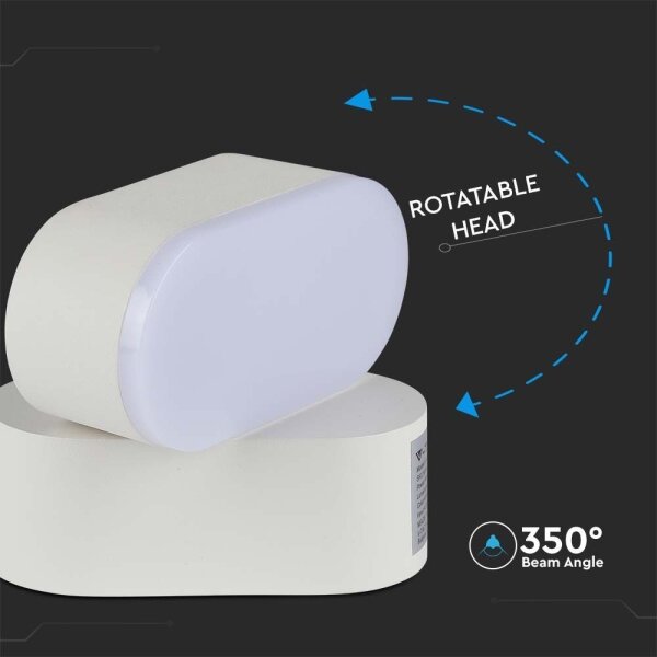 Aplică LED flexibilă de exterior LED/5W/230V 3000K IP65 alb