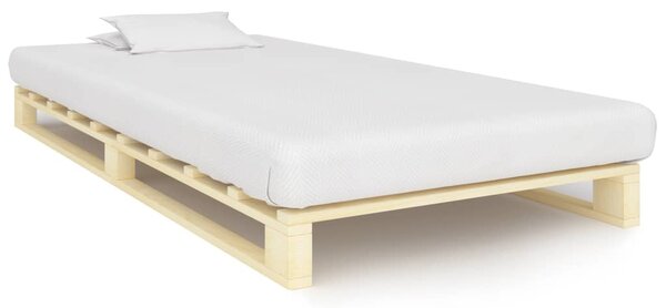 Cadru de pat din paleți, 90 x 200 cm, lemn masiv de pin