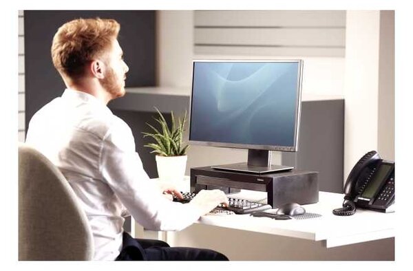 Suport pentru monitor Fellowes Designer Suites, negru