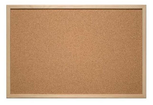 Tablă de plută Eurosupplies 40 x 30 cm, maro
