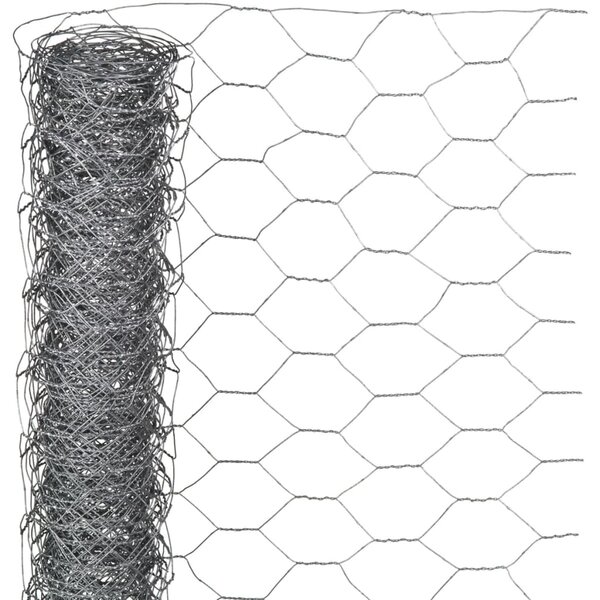Nature Plasă din sârmă, 0,5 x 2,5 m, oțel galvanizat, 25 mm, hexagonal 6050215