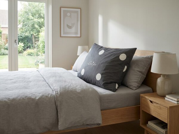Fata de perna din bumbac CROWN 70x90 cm, gri inchis