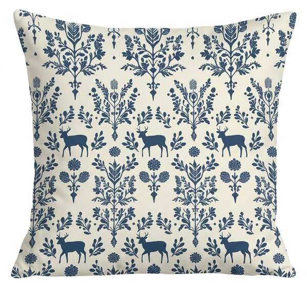 Fata de perna din bumbac NORDIC HARMONY 45x45 cm, cu model