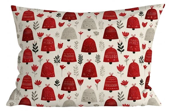 Fata de perna din bumbac CHRISTMAS BELLS 50x70 cm, colorat