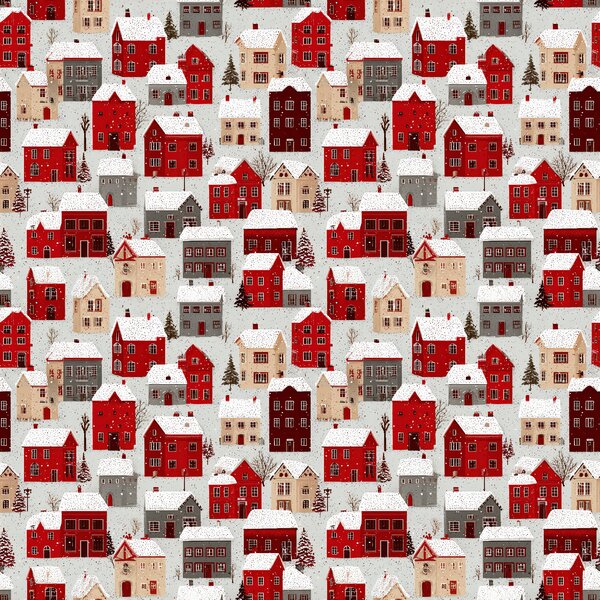 Husa de perna din bumbac MERRY VILLAGE 45x45 cm, colorat