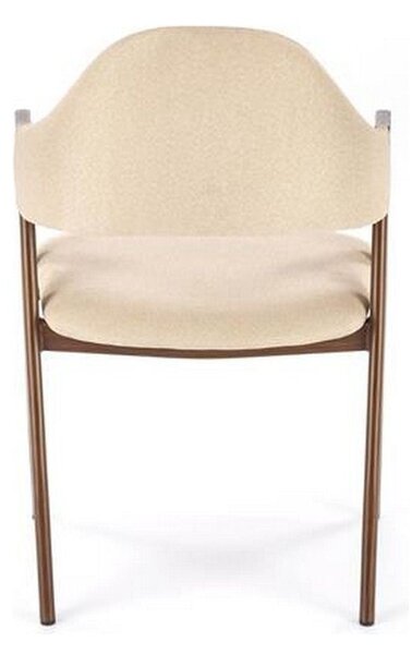 Scaun tapitat K344, bej, stofa, 51x57x82 cm