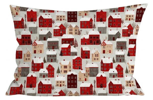 Fata de perna din bumbac MERRY VILLAGE 50x70 cm, colorat