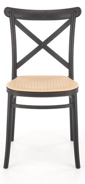 Scaun K512, negru, plastic, 47x51x87 cm
