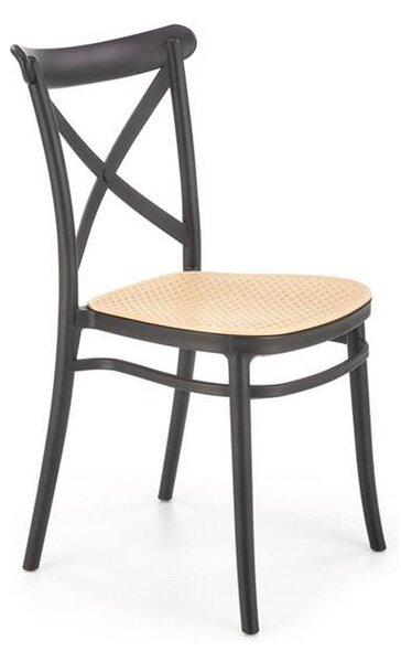 Scaun K512, negru, plastic, 47x51x87 cm