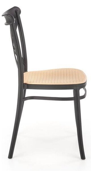Scaun K512, negru, plastic, 47x51x87 cm