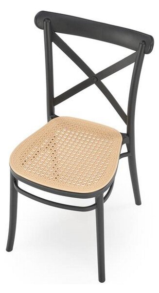 Scaun K512, negru, plastic, 47x51x87 cm