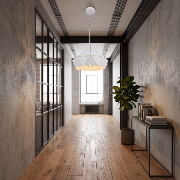 Lampa DE TAVAN SUSPENDABILA metal alb APP237-1CP