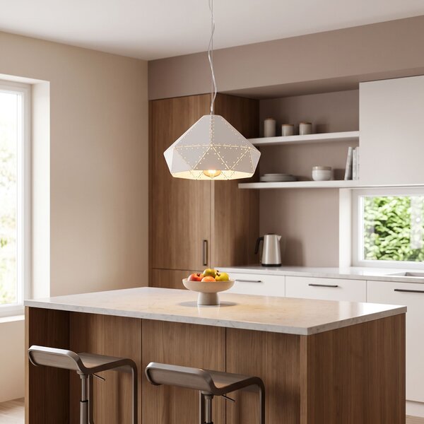 Lampa DE TAVAN SUSPENDABILA metal alb APP237-1CP