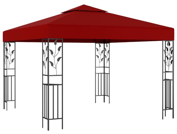 Pavilion, roșu vin, 3 x 3 m