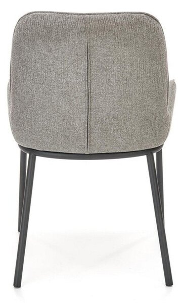 Scaun K481, gri/negru, stofa clasica/metal, 54x60x83 cm