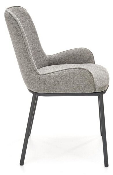 Scaun K481, gri/negru, stofa clasica/metal, 54x60x83 cm