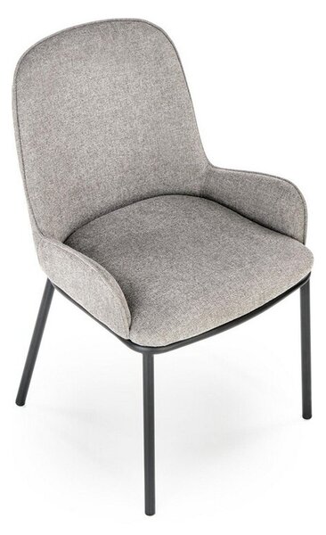 Scaun K481, gri/negru, stofa clasica/metal, 54x60x83 cm