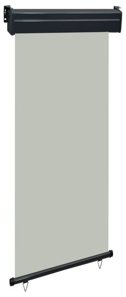 Copertină laterală de balcon, gri, 80 x 250 cm
