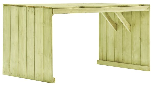Masă de grădină, 150 x 87 x 80 cm, lemn de pin tratat