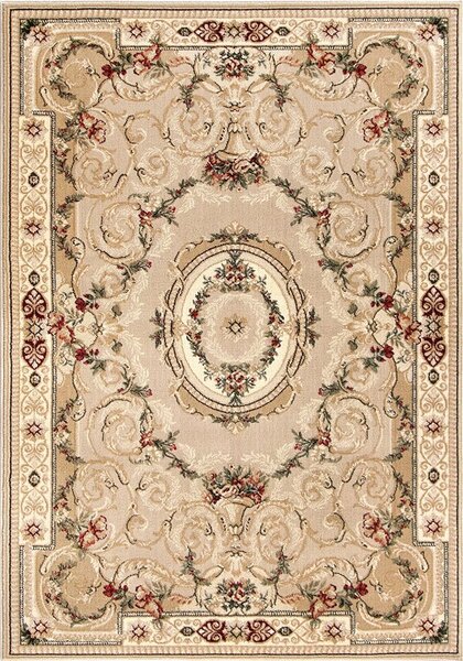 Covor Clasic, Lotos 15002, Bej Crem, Diverse Dimensiuni, 1800 gr mp
