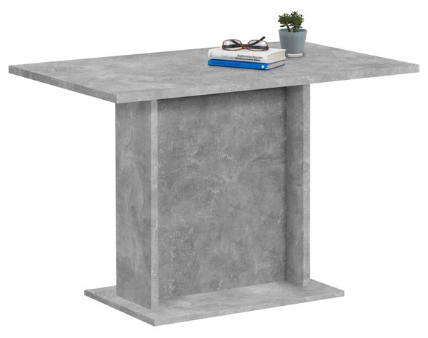 FMD Masă de bucătărie, gri beton, 110 cm 668-003E