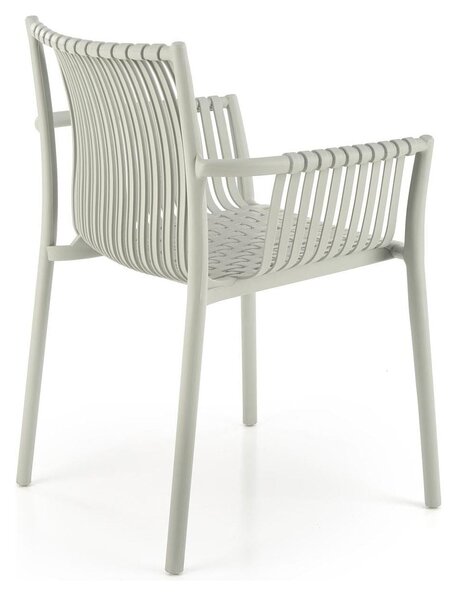 Scaun K492, gri, polipropilen, 60X66X84 cm
