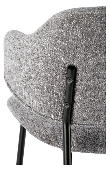 Scaun K497, gri deschis, stofa clasica/metal, 52x62x82 cm