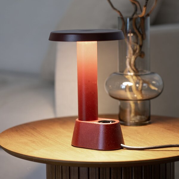 Lampă de masă NOMAD COLLECTION, NOMAD LAMP 01, reglabil, Roșu, Camera de zi, Aluminiu, Design